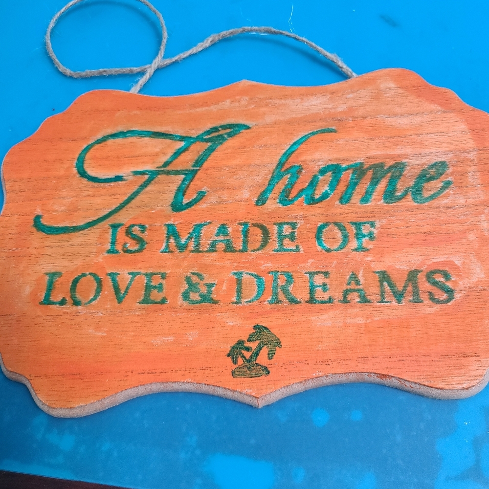 Wooden inspirational picture